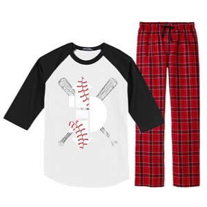 3 Three Up 3 Three Down Cool Baseball Gift Raglan Sleeve Pajama Set