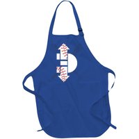 3 Three Up 3 Three Down Cool Baseball Gift Full-Length Apron With Pockets