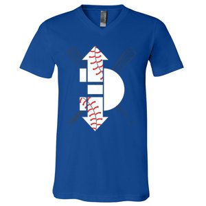 3 Three Up 3 Three Down Cool Baseball Gift V-Neck T-Shirt