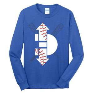 3 Three Up 3 Three Down Cool Baseball Gift Tall Long Sleeve T-Shirt