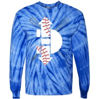 3 Three Up 3 Three Down Cool Baseball Gift Tie-Dye Long Sleeve Shirt