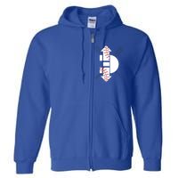 3 Three Up 3 Three Down Cool Baseball Gift Full Zip Hoodie