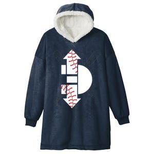 3 Three Up 3 Three Down Cool Baseball Gift Hooded Wearable Blanket