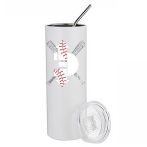 3 Three Up 3 Three Down Cool Baseball Gift Stainless Steel Tumbler