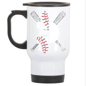 3 Three Up 3 Three Down Cool Baseball Gift Stainless Steel Travel Mug