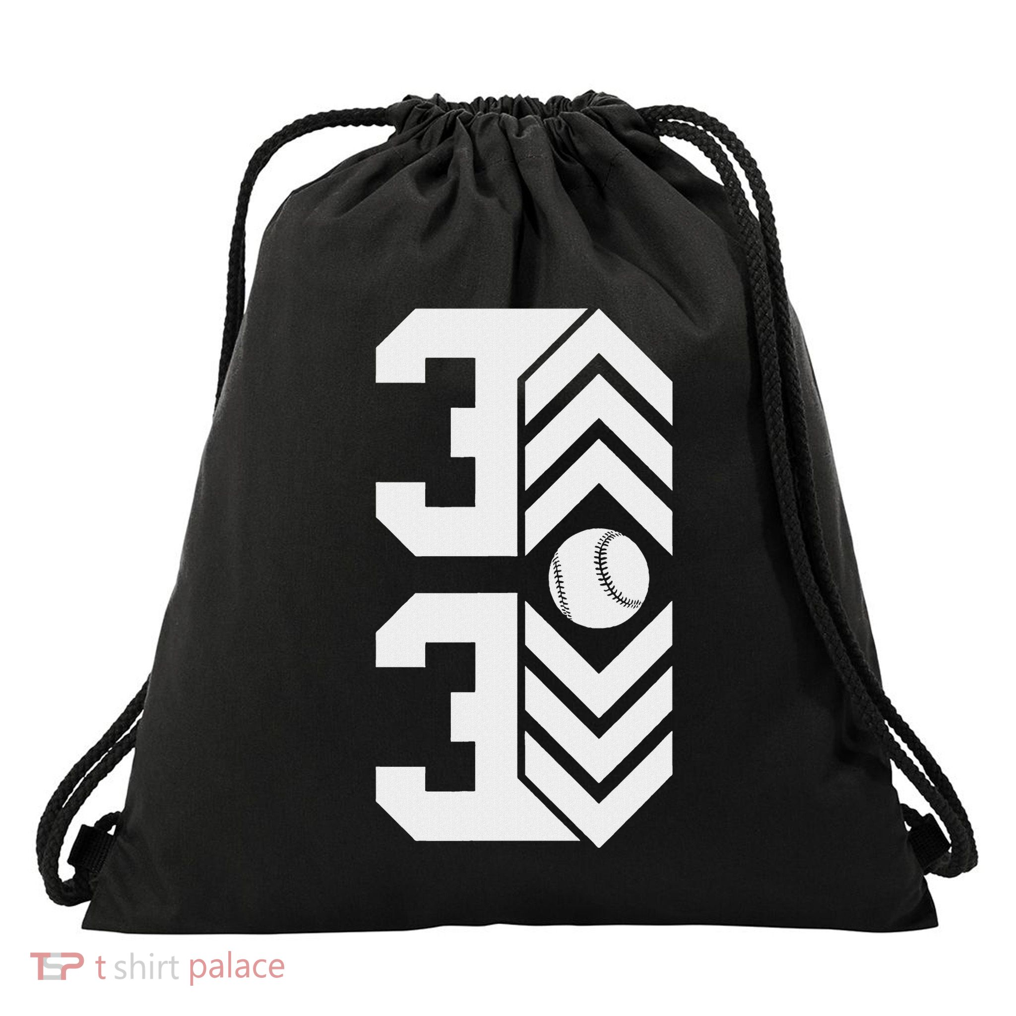 3 Up 3 Down For Baseball & Softball Players Drawstring Bag
