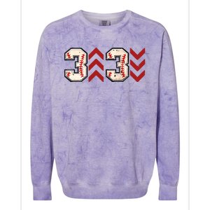 3 Up 3 Down Three Up Three Down Baseball Game Day Baseball Colorblast Crewneck Sweatshirt