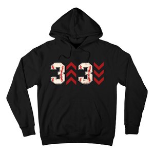 3 Up 3 Down Three Up Three Down Baseball Game Day Baseball Hoodie