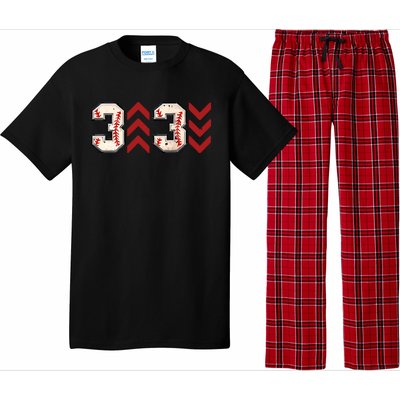 3 Up 3 Down Three Up Three Down Baseball Game Day Baseball Pajama Set