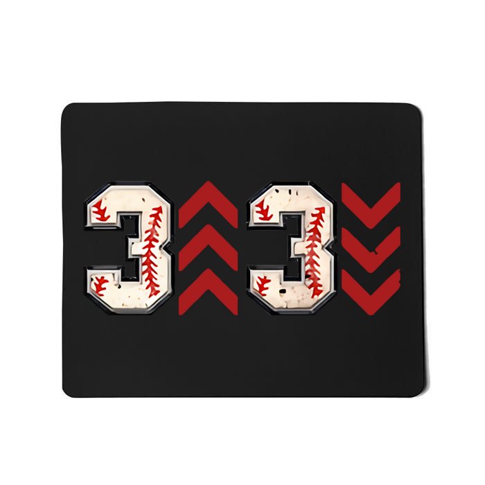 3 Up 3 Down Three Up Three Down Baseball Game Day Baseball Mousepad