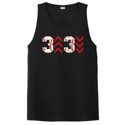 3 Up 3 Down Three Up Three Down Baseball Game Day Baseball PosiCharge Competitor Tank