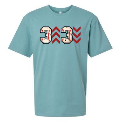 3 Up 3 Down Three Up Three Down Baseball Game Day Baseball Sueded Cloud Jersey T-Shirt