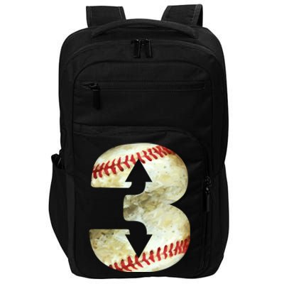 3 Up 3 Down Three Up Three Down Baseball Softball Player Gift Impact Tech Backpack