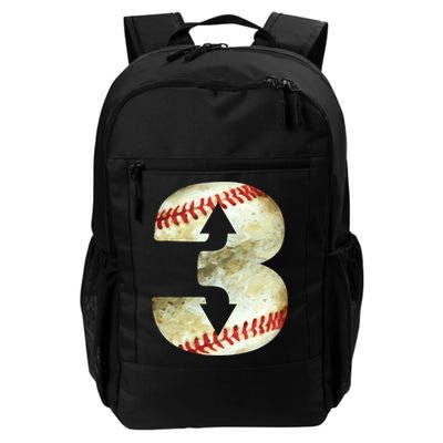 3 Up 3 Down Three Up Three Down Baseball Softball Player Gift Backpack
