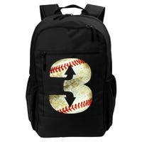 3 Up 3 Down Three Up Three Down Baseball Softball Player Gift Backpack