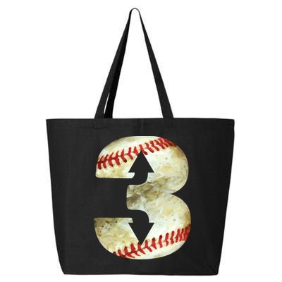 3 Up 3 Down Three Up Three Down Baseball Softball Player Gift 25L Jumbo Tote