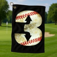 3 Up 3 Down Three Up Three Down Baseball Softball Player Gift Golf Towel