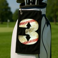 3 Up 3 Down Three Up Three Down Baseball Softball Player Gift Golf Towel