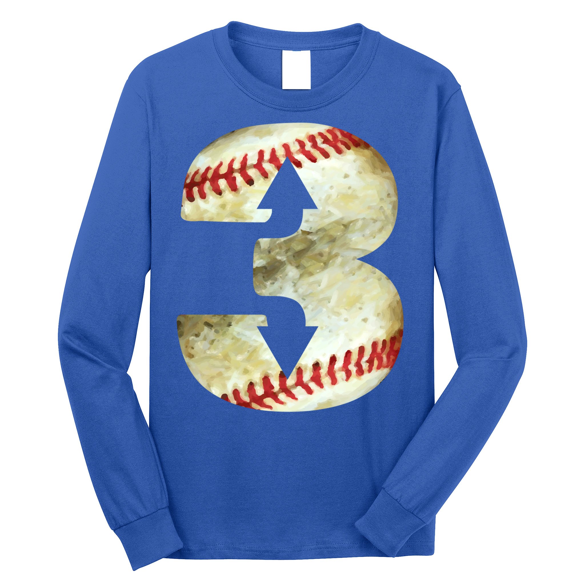 3 Up 3 Down Three Up Three Down Baseball Softball Player Gift Long Sleeve Shirt