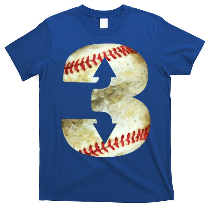 3 Up 3 Down Three Up Three Down Baseball Softball Player Gift T-Shirt