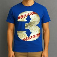 3 Up 3 Down Three Up Three Down Baseball Softball Player Gift T-Shirt