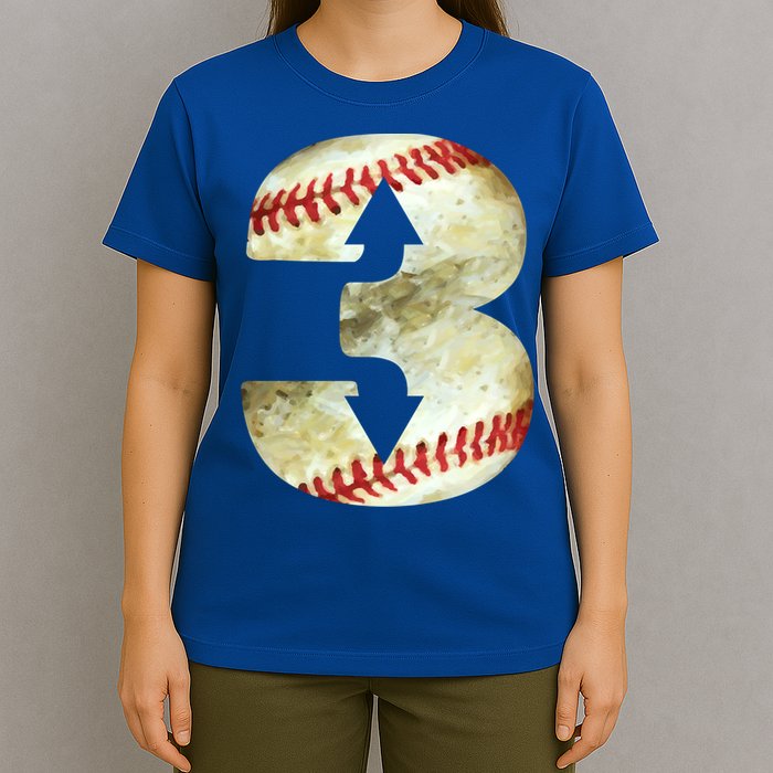 3 Up 3 Down Three Up Three Down Baseball Softball Player Gift T-Shirt