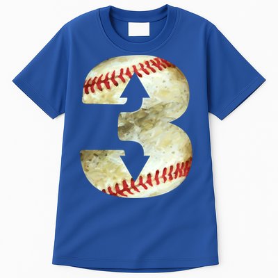 3 Up 3 Down Three Up Three Down Baseball Softball Player Gift Tall T-Shirt