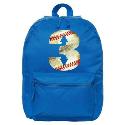 3 Up 3 Down Three Up Three Down Baseball Softball Player Gift 16 in Basic Backpack