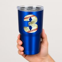 3 Up 3 Down Three Up Three Down Baseball Softball Player Gift Tumbler