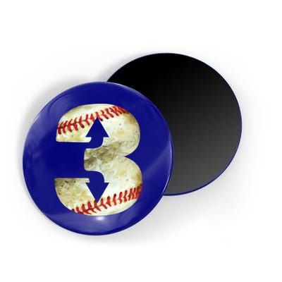 3 Up 3 Down Three Up Three Down Baseball Softball Player Gift Magnet