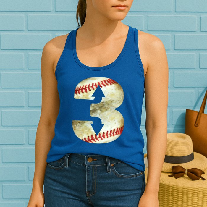3 Up 3 Down Three Up Three Down Baseball Softball Player Gift Womens Tank Top
