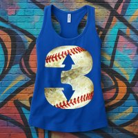 3 Up 3 Down Three Up Three Down Baseball Softball Player Gift Womens Tank Top