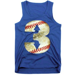 3 Up 3 Down Three Up Three Down Baseball Softball Player Gift Tank Top