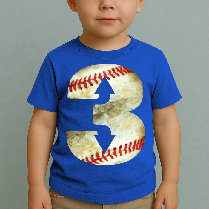 3 Up 3 Down Three Up Three Down Baseball Softball Player Gift Toddler T-Shirt