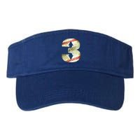 3 Up 3 Down Three Up Three Down Baseball Softball Player Gift Visor