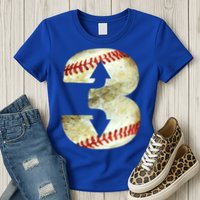 3 Up 3 Down Three Up Three Down Baseball Softball Player Gift Womens T-Shirt