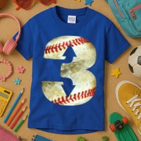 3 Up 3 Down Three Up Three Down Baseball Softball Player Gift Kids T-Shirt