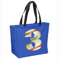 3 Up 3 Down Three Up Three Down Baseball Softball Player Gift Zip Tote Bag