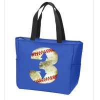 3 Up 3 Down Three Up Three Down Baseball Softball Player Gift Zip Tote Bag