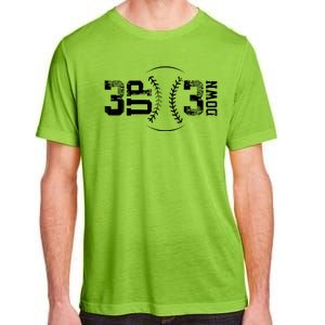 3 Up 3 Down Three Up Three Down Baseball Adult ChromaSoft Performance T-Shirt