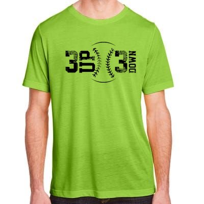 3 Up 3 Down Three Up Three Down Baseball Adult ChromaSoft Performance T-Shirt