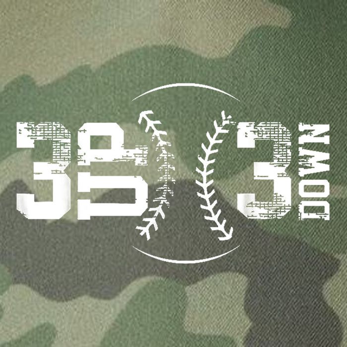 3 Up 3 Down Three Up Three Down Baseball Legacy Tie Dye Trucker Hat