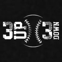 3 Up 3 Down Three Up Three Down Baseball Ladies PosiCharge Tri-Blend Wicking Tank