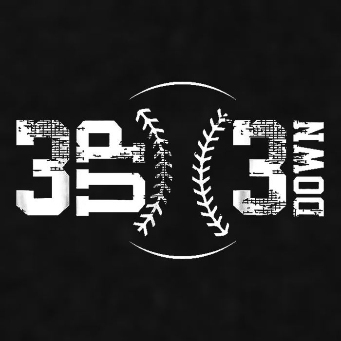 3 Up 3 Down Three Up Three Down Baseball Ladies PosiCharge Tri-Blend Wicking Tank