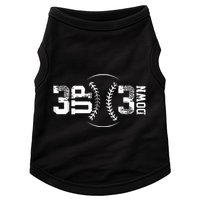 3 Up 3 Down Three Up Three Down Baseball Doggie Tank