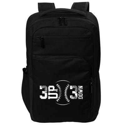 3 Up 3 Down Three Up Three Down Baseball Impact Tech Backpack