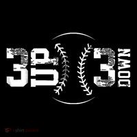 3 Up 3 Down Three Up Three Down Baseball Bucket Hat