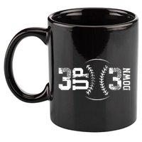 3 Up 3 Down Three Up Three Down Baseball 11oz C Handle Ceramic Mug