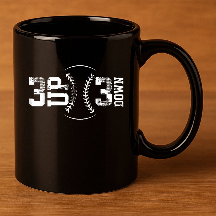 3 Up 3 Down Three Up Three Down Baseball 11oz C Handle Ceramic Mug