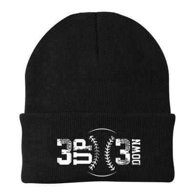 3 Up 3 Down Three Up Three Down Baseball Beanie